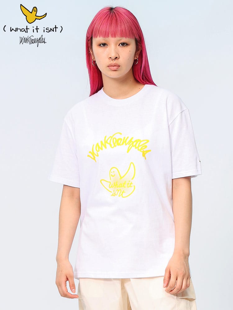 Mark Gonzales (マークゴンザレス) ぼかしゴンバト クルーネック 半袖 Tシャツ 2H714383