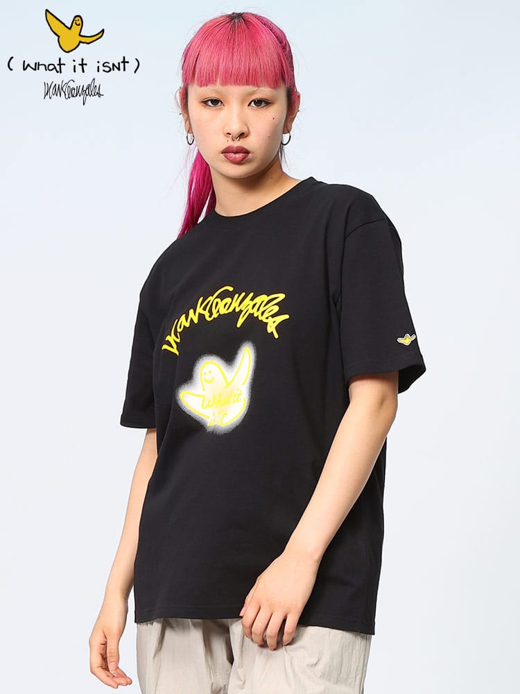 Mark Gonzales (マークゴンザレス) ぼかしゴンバト クルーネック 半袖 Tシャツ 2H714383