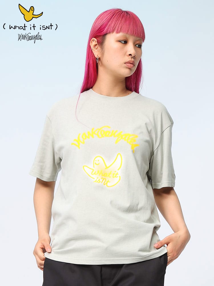 Mark Gonzales (マークゴンザレス) ぼかしゴンバト クルーネック 半袖 Tシャツ 2H714383