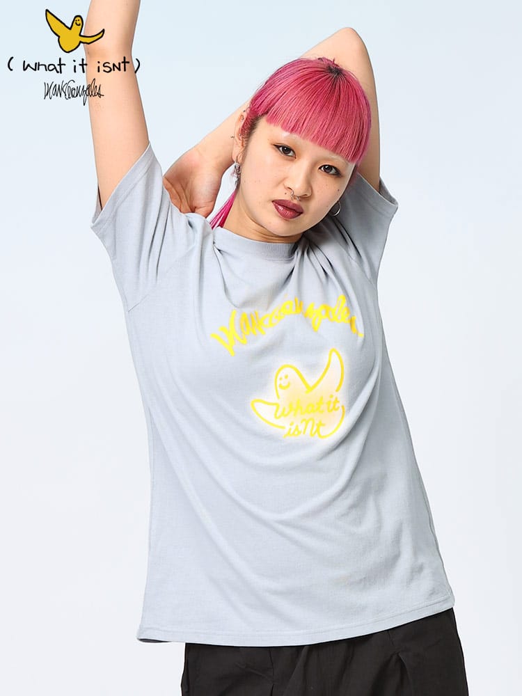 Mark Gonzales (マークゴンザレス) ぼかしゴンバト クルーネック 半袖 Tシャツ 2H714383