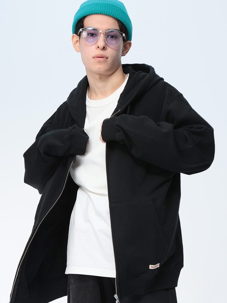 Goodwear (グッドウェア) USAコットン オーバーシルエット フルジップ パーカー