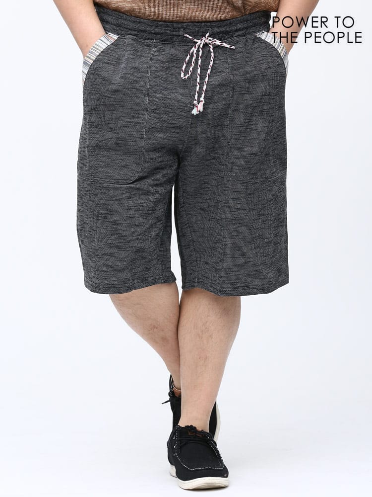 大きいサイズ メンズ POWER TO THE PEOPLE (パワートゥザピープル) メキシカン ウエストコード ショートパンツ