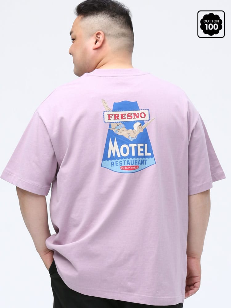 在庫処分 返品交換不可 大きいサイズ メンズ AMERICAN SHOP SIGN (アメリカンショップサイン) ポケット付き バックプリント クルーネック 半袖 Tシャツ