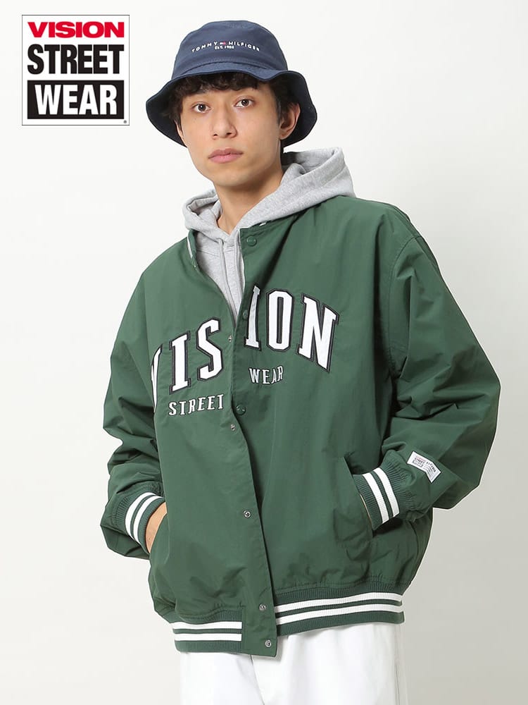 VISION STREET WEAR (ヴィジョンストリートウェア) アーチロゴ ナイロン スタジャン