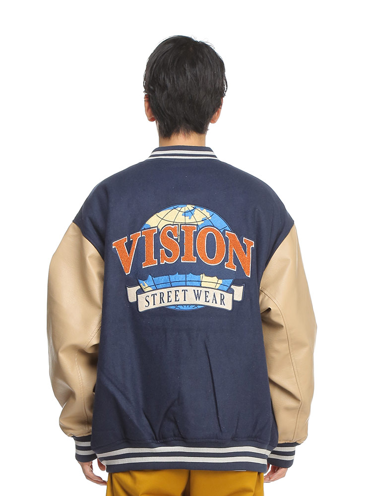 VISION STREET WEAR (ヴィジョンストリートウェア) バックロゴ 異素材 