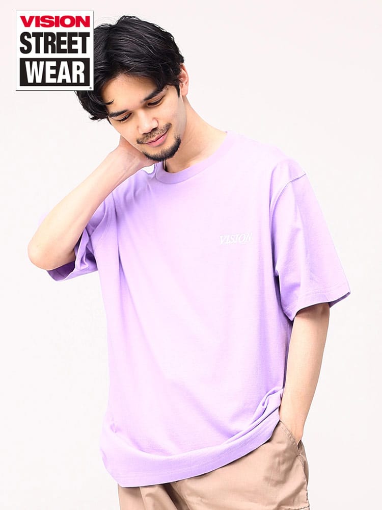 ヴィジョンストリートウェア Tシャツ バックプリント VISION STREET WEAR オーバーサイズ クルーネック ユニセックス 半袖 <br>メンズ 男性 トップス シャツ Tシャツ クルー 半袖 春 夏 3505009D12<br>