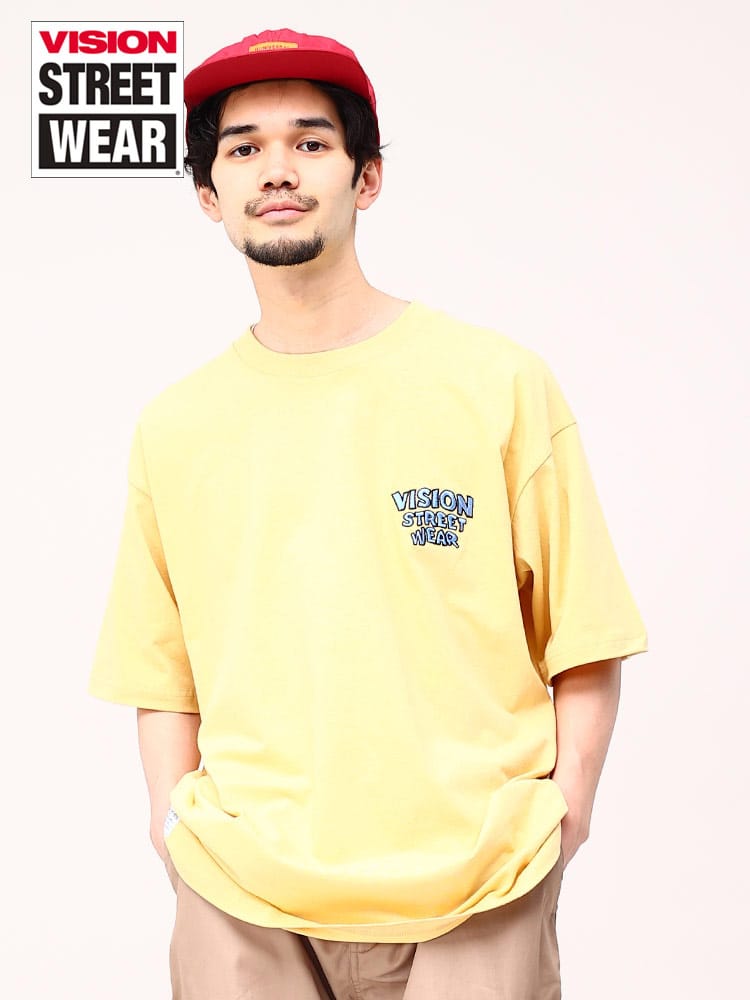 ヴィジョンストリートウェア Tシャツ ゴーストスケーター VISION STREET WEAR オーバーサイズ クルーネック ユニセックス 半袖 <br>メンズ 男性 トップス シャツ Tシャツ クルー 半袖 春 夏 3505006D12<br>