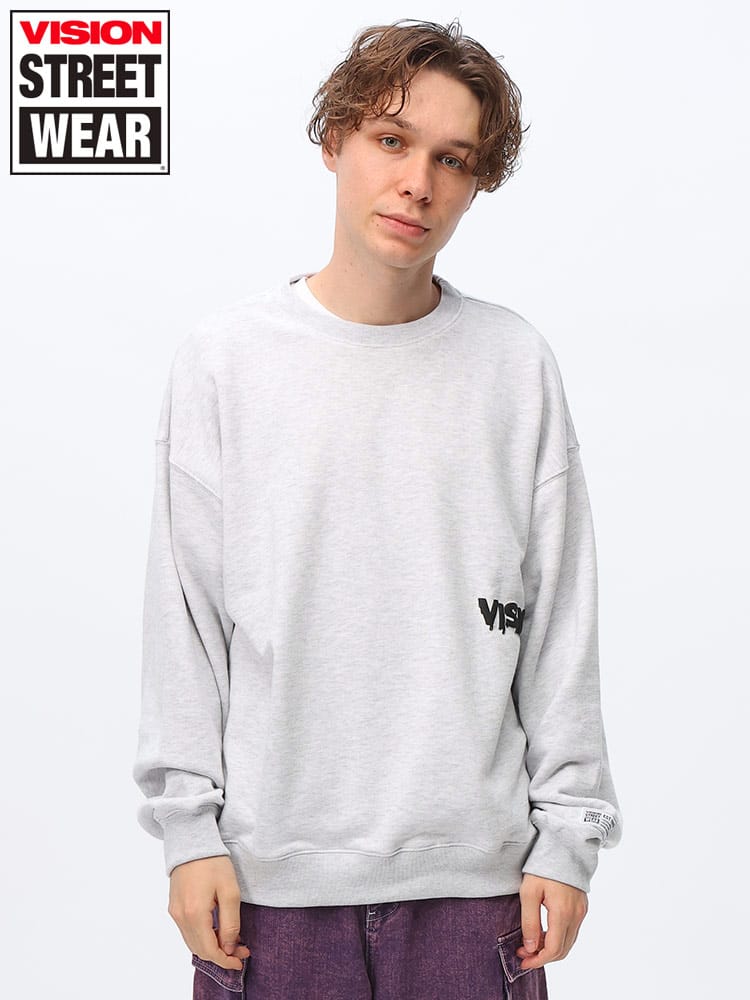 VISION STREET WEAR (ヴィジョンストリートウェア) ゴーストスケーター バックプリント クルーネック トレーナー 4305011