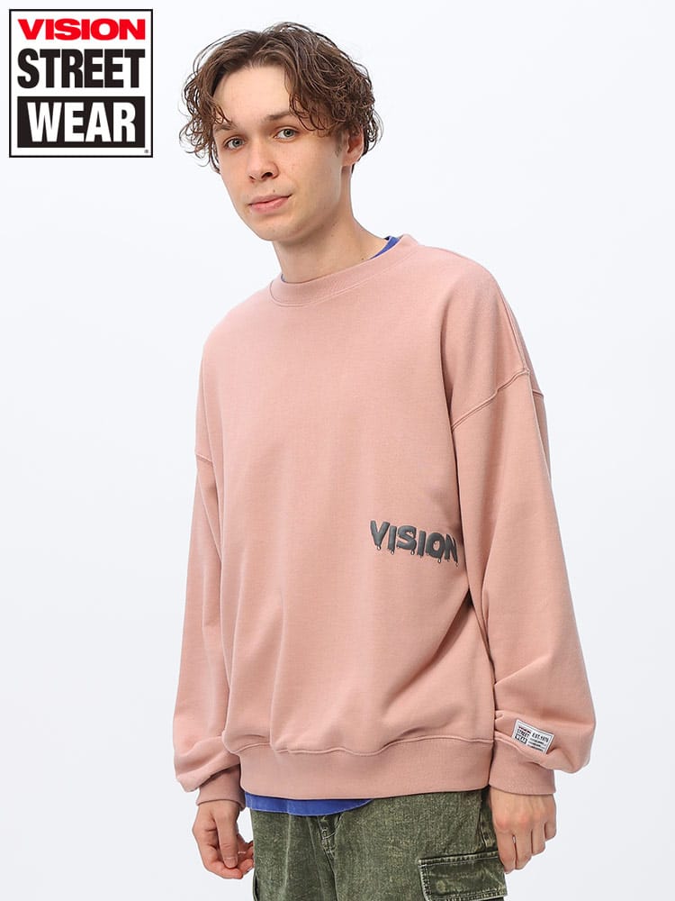 VISION STREET WEAR (ヴィジョンストリートウェア) ゴーストスケーター バックプリント クルーネック トレーナー 4305011