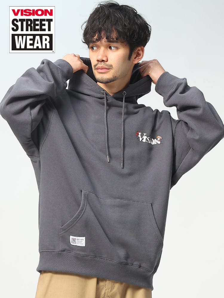 VISION STREET WEAR (ヴィジョンストリートウェア) スモークマルチ プリント プルオーバー パーカー