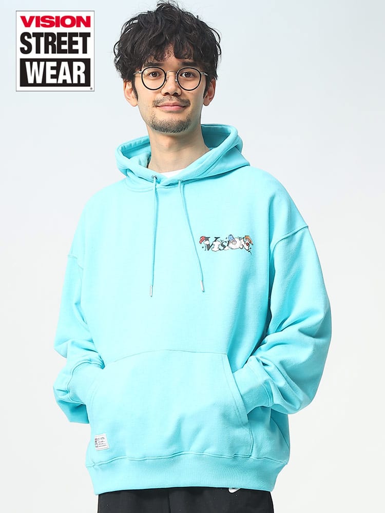 VISION STREET WEAR (ヴィジョンストリートウェア) スモークマルチ プリント プルオーバー パーカー