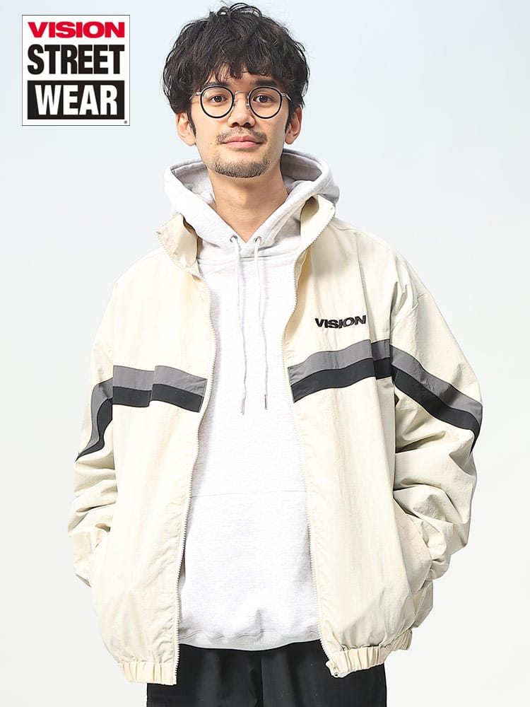 VISION STREET WEAR (ヴィジョンストリートウェア) 切り替え フルジップ トラックジャケット