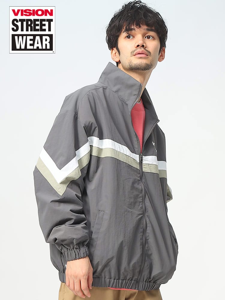 VISION STREET WEAR (ヴィジョンストリートウェア) 切り替え フルジップ トラックジャケット