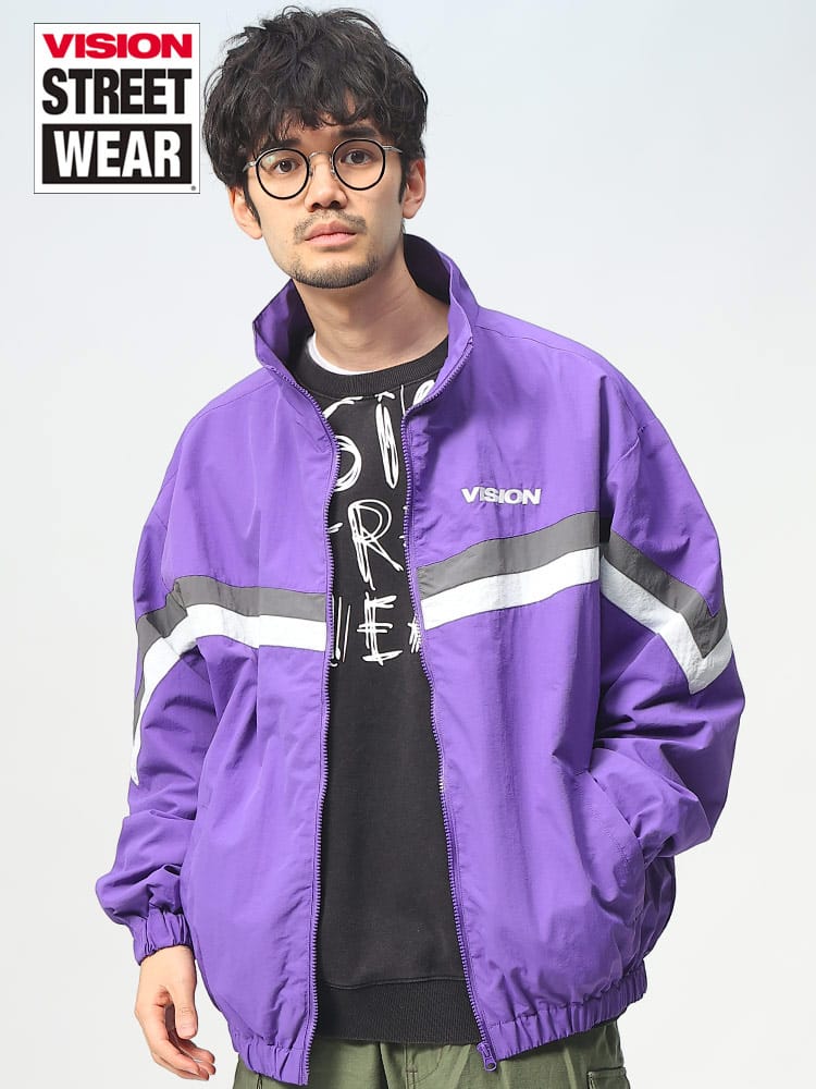 VISION STREET WEAR (ヴィジョンストリートウェア) 切り替え フルジップ トラックジャケット