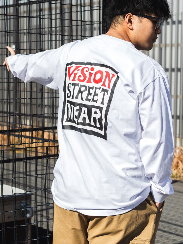 長袖 Tシャツ カーリーマグロゴ クルーネック ロンT プルオーバー プリント 大きいサイズ メンズ