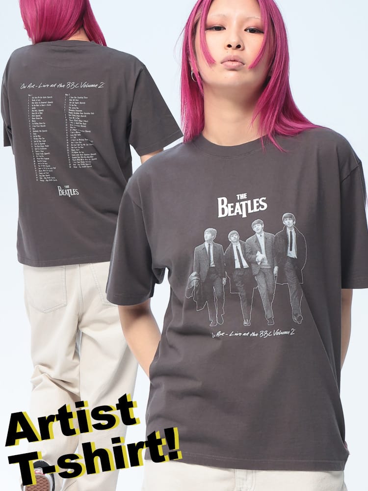 The Beatles (ザ・ビートルズ) Tシャツ 半袖 ビートルズ ユニセックス 綿100％ CDジャケット クルーネック バンドT