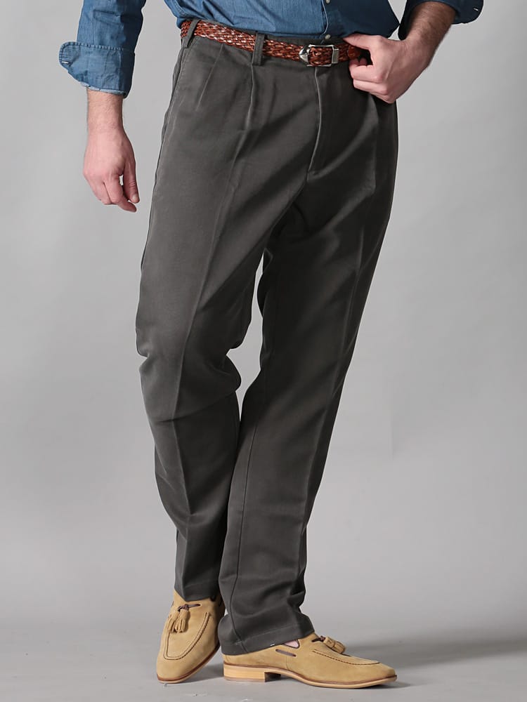 大きいサイズ メンズ B＆T CLUB テンセル ストレッチ ツータック パンツ 95-140cm dsgbt20