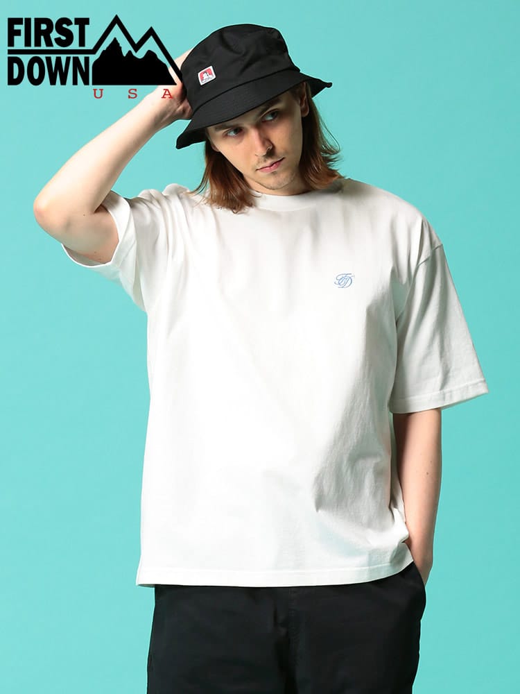 FIRST DOWN USA (ファーストダウンユーエスエー) バックプリント クルーネック 半袖 Tシャツ MOUNTAIN SS T WEB限定