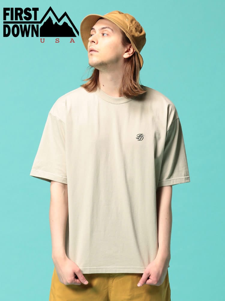 FIRST DOWN USA (ファーストダウンユーエスエー) バックプリント クルーネック 半袖 Tシャツ MOUNTAIN SS T WEB限定