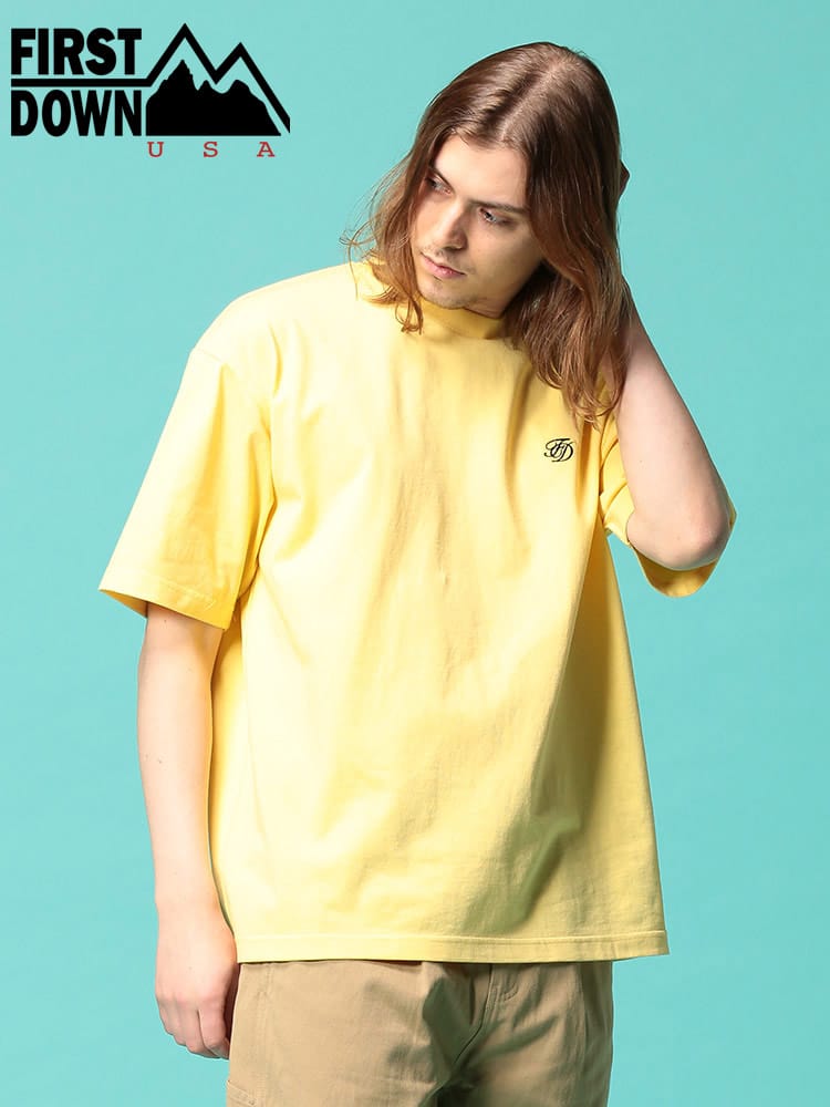 FIRST DOWN USA (ファーストダウンユーエスエー) バックプリント クルーネック 半袖 Tシャツ MOUNTAIN SS T WEB限定