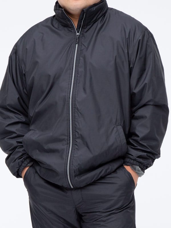 大きいサイズ メンズ B＆T CLUB (ビーアンドティークラブ) 撥水 防風 裏シャギー フルジップ スタンド ジャケット