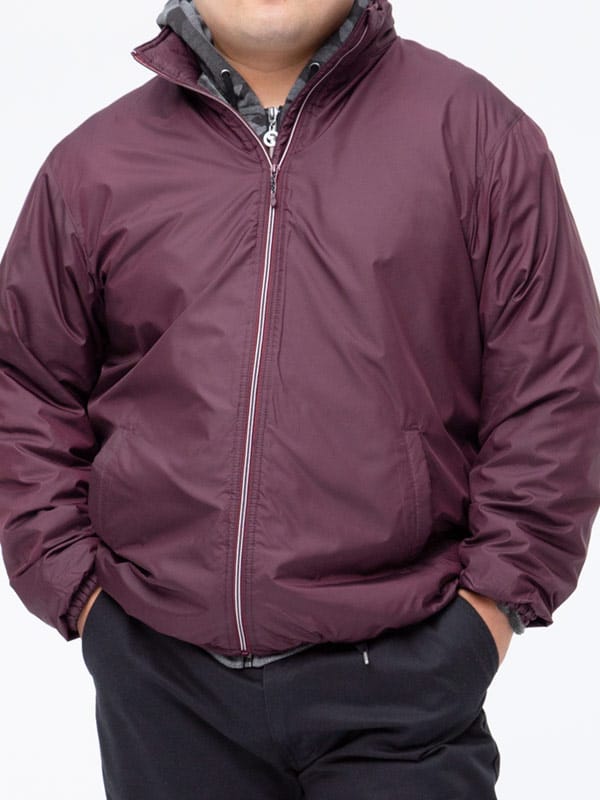 大きいサイズ メンズ B＆T CLUB (ビーアンドティークラブ) 撥水 防風 裏シャギー フルジップ スタンド ジャケット