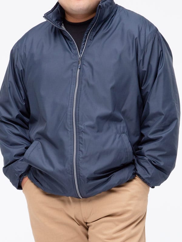 大きいサイズ メンズ B＆T CLUB (ビーアンドティークラブ) 撥水 防風 裏シャギー フルジップ スタンド ジャケット