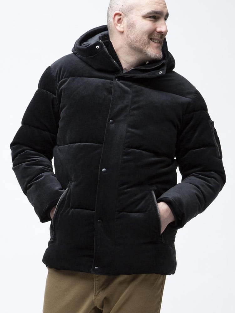 大きいサイズ メンズ B＆T CLUB (ビーアンドティークラブ) シンサレート コーデュロイ フード フルジップ 中綿 ジャケット