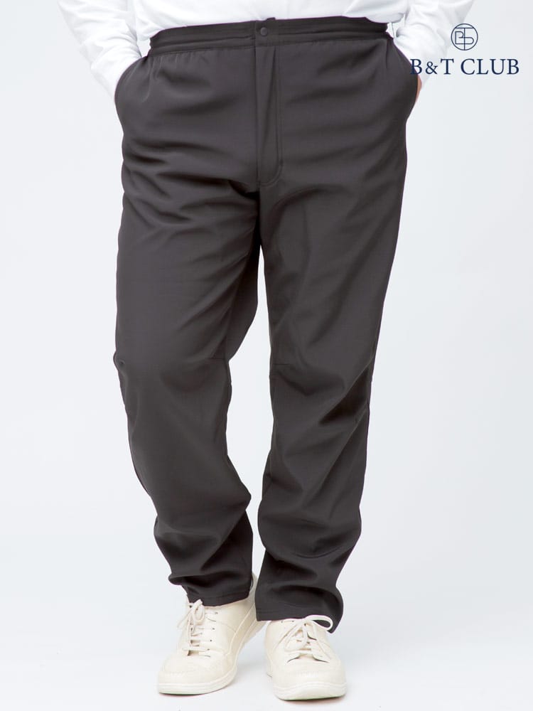大きいサイズ メンズ B＆T CLUB (ビーアンドティークラブ) 撥水 ストレッチ性 裏フリース ジップフライ ソフトシェル パンツ