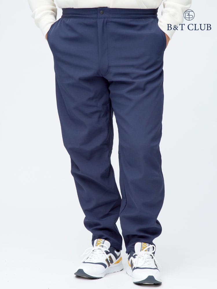 大きいサイズ メンズ B＆T CLUB (ビーアンドティークラブ) 撥水 ストレッチ性 裏フリース ジップフライ ソフトシェル パンツ