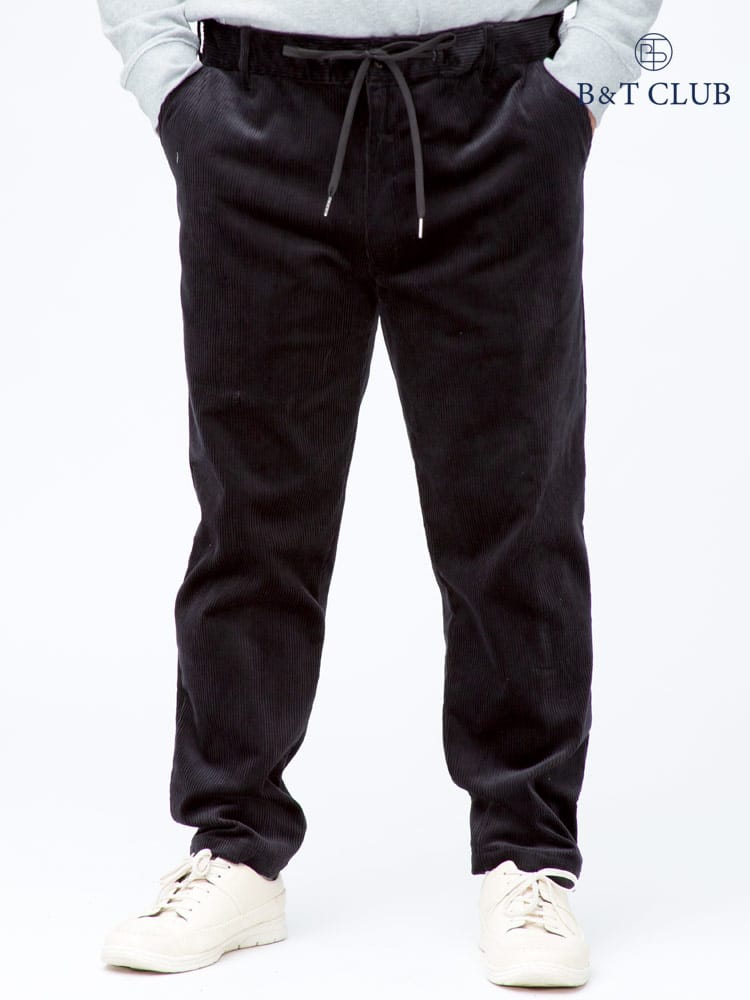 大きいサイズ メンズ B＆T CLUB (ビーアンドティークラブ) ストレッチ ウォッシャブル コーデュロイ イージーパンツ