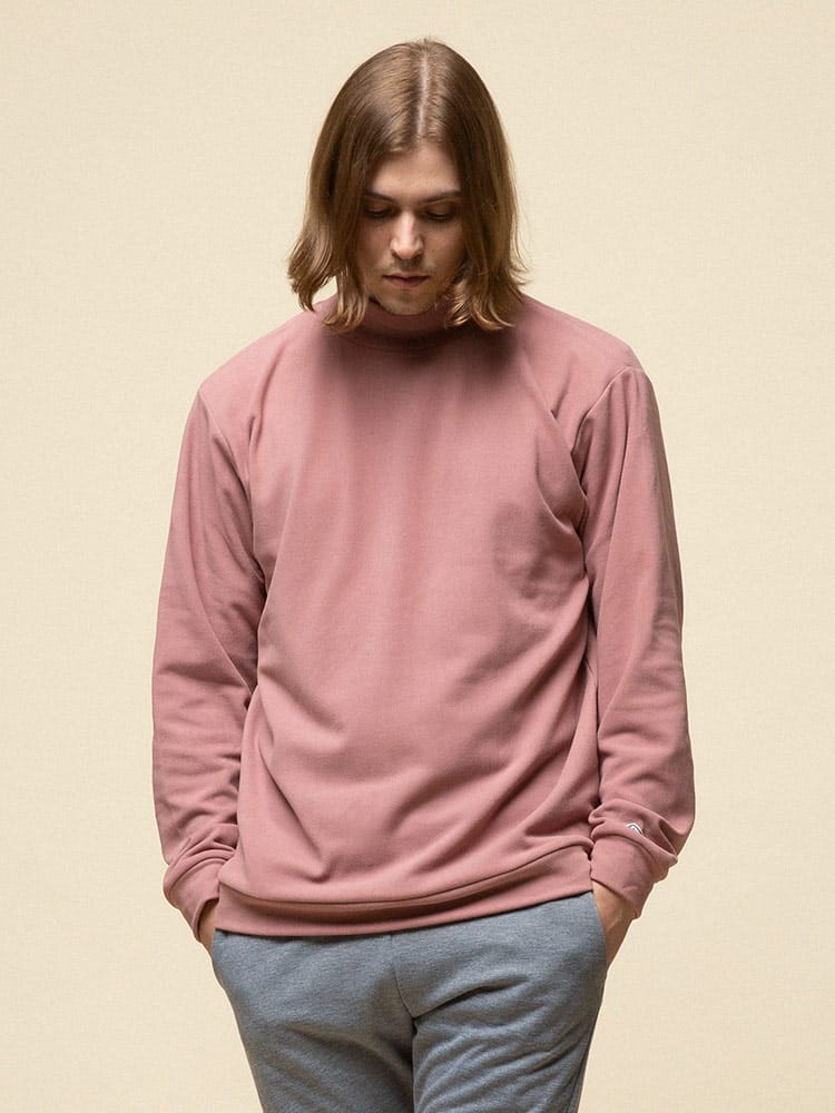 KAITEKI+ (カイテキプラス) 抗菌防臭 ストレッチ スムース ハイネック Tシャツ