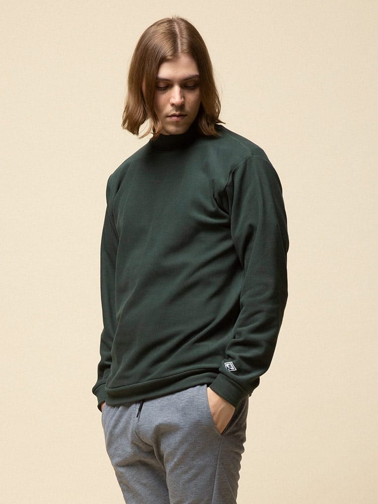 KAITEKI+ (カイテキプラス) 抗菌防臭 ストレッチ スムース ハイネック Tシャツ