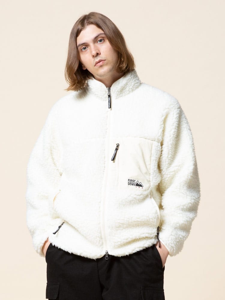 FIRST DOWN USA (ファーストダウンユーエスエー) フルジップ タンブリング ボアジャケット WEB限定