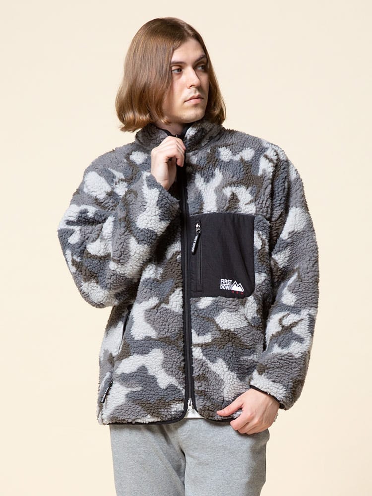 FIRST DOWN USA (ファーストダウンユーエスエー) フルジップ タンブリング ボアジャケット WEB限定
