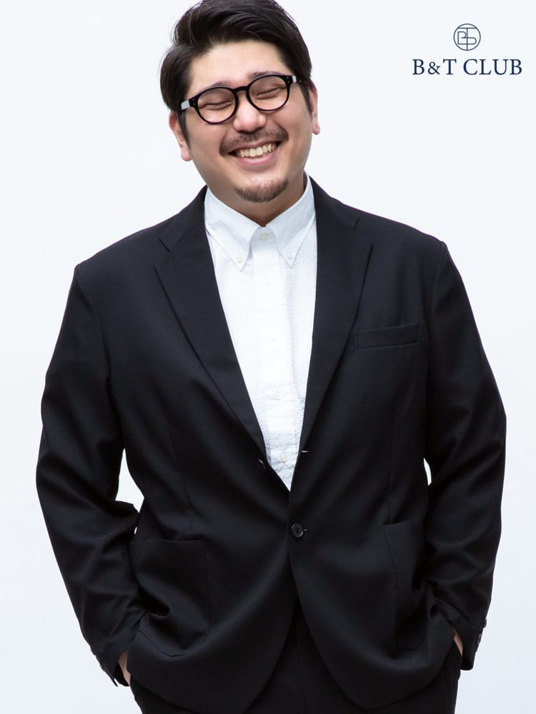 大きいサイズ メンズ B＆T CLUB Reflax ウェザーストレッチ 無地 シングル ジャケット