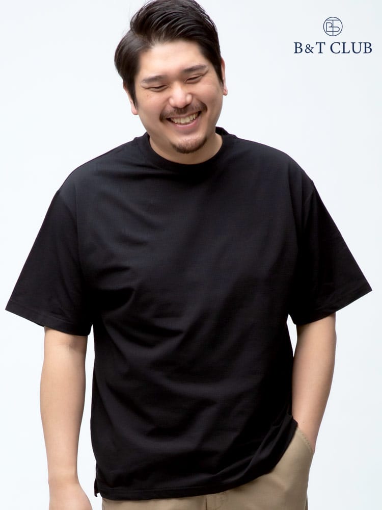 大きいサイズ メンズ B＆T CLUB SOLOTEX 無地 クルーネック 半袖 Tシャツ