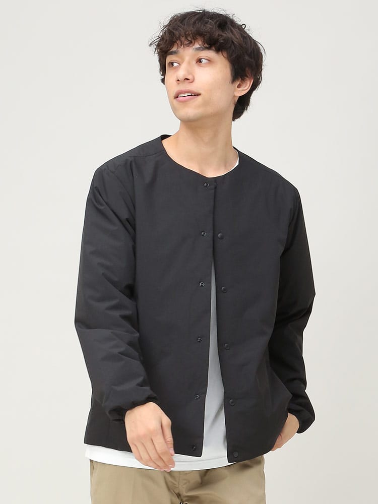 SAKAZEN (サカゼン) ALL-WEATHER 撥水 ストレッチ 防花粉 ノーカラー 中綿 ブルゾン