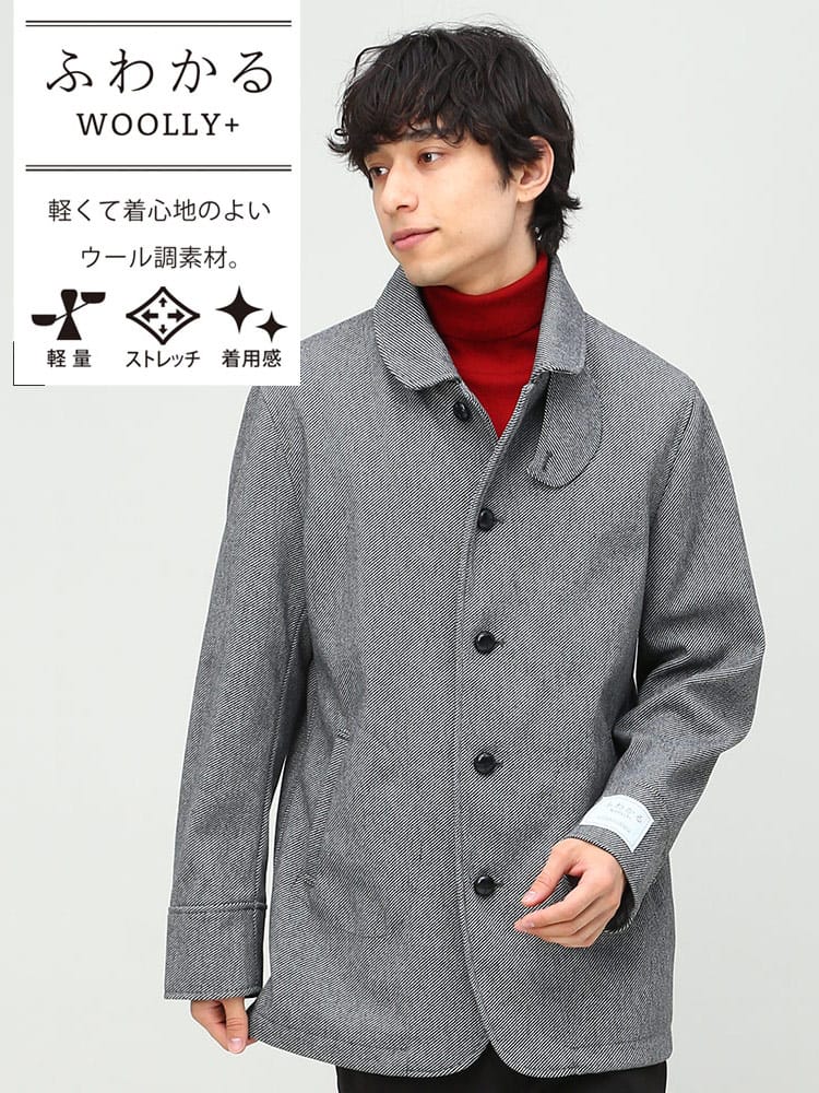 VITTORIO VENETO (ヴィットリオヴェネト) ふわかるWOOLLY+ シングル ショートコート