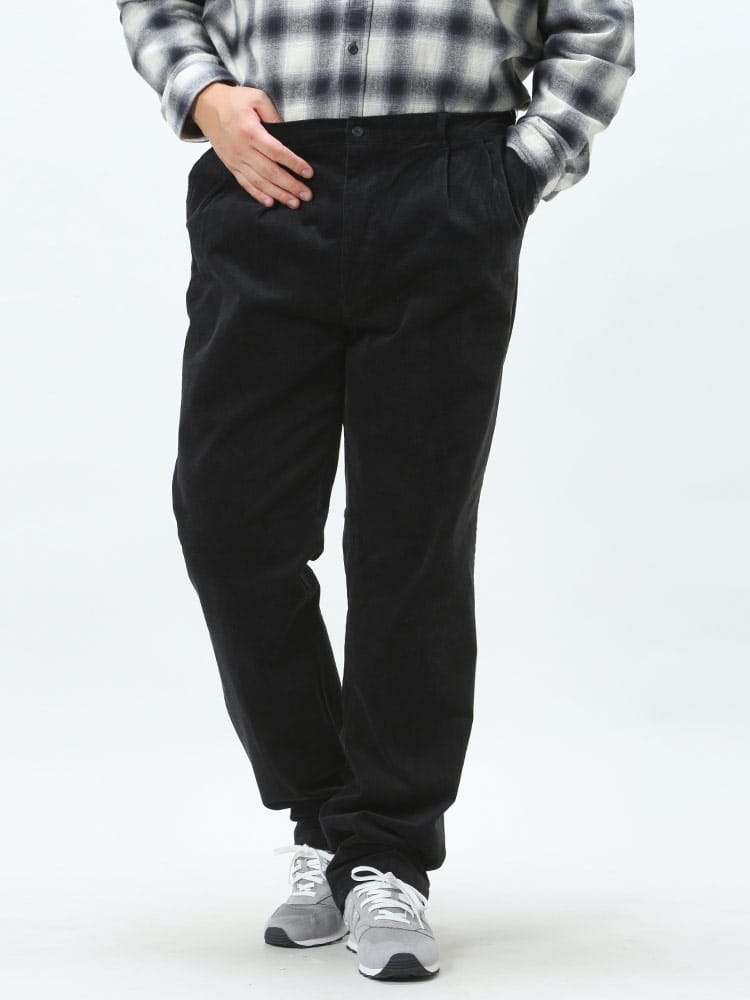 ストレッチ コーデュロイ ツータック パンツ (B＆T CLUB) ビーアンドティークラブ 大きいサイズ メンズ