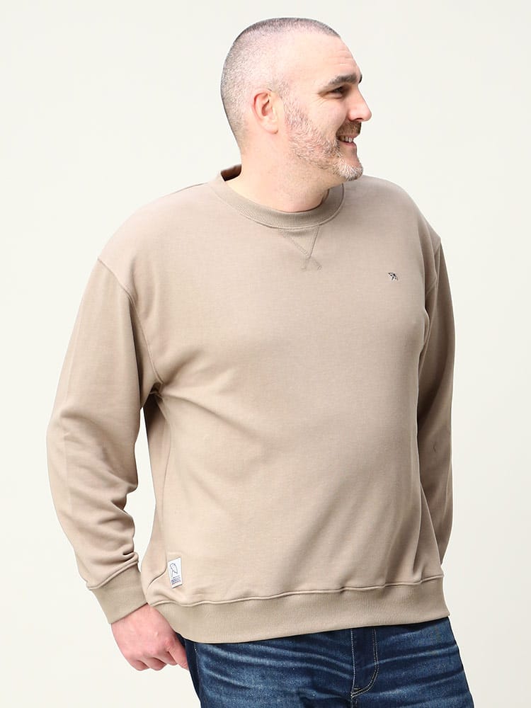 大きいサイズ メンズ Arnold Palmer (アーノルドパーマー) 抗菌防臭 ワンポイント クルーネック トレーナー