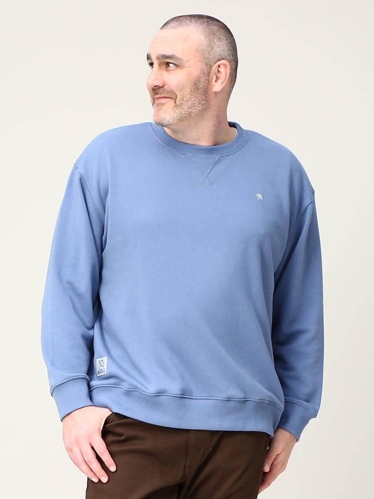 大きいサイズ メンズ Arnold Palmer (アーノルドパーマー) 抗菌防臭 ワンポイント クルーネック トレーナー