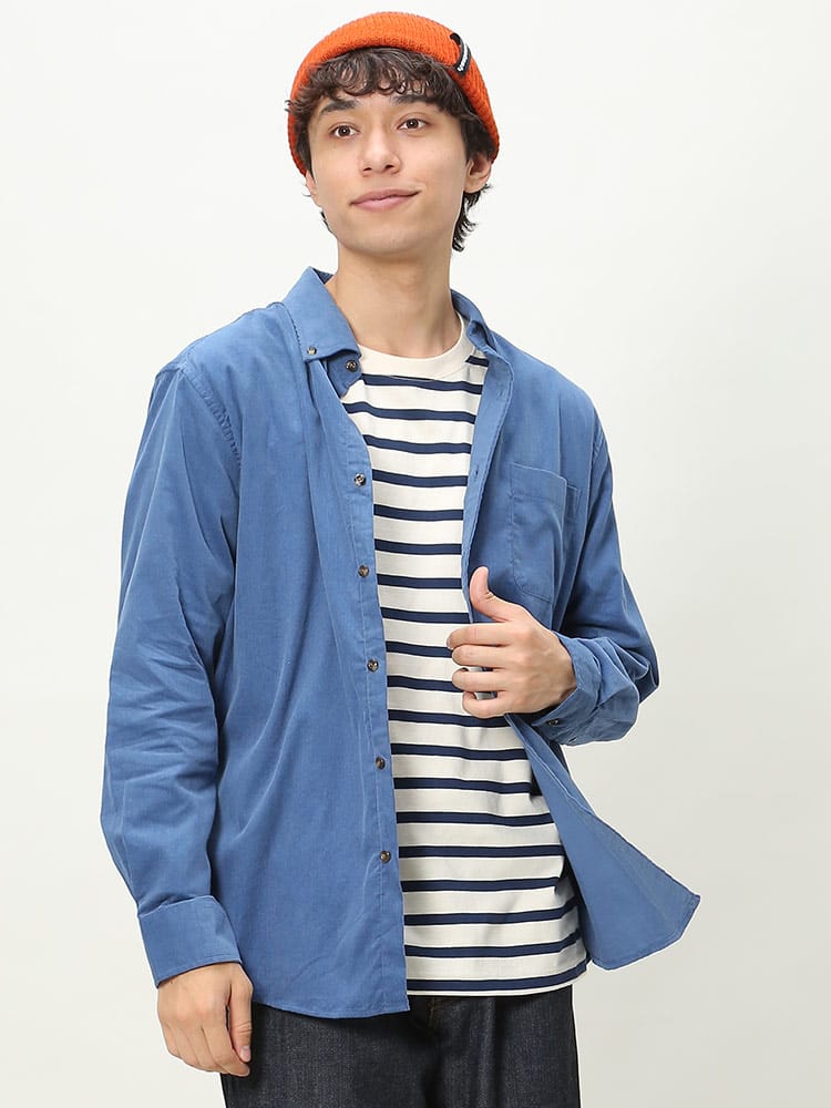 S＆SONS (エスアンドサンズ) コーデュロイ ボタンダウン 長袖 シャツ