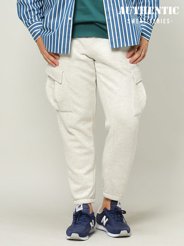 在庫処分 返品交換不可 大きいサイズ メンズ B＆T CLUB (ビーアンドティークラブ) オーセンティックスウェットシリーズ USAコットン 裏起毛 カーゴパンツ