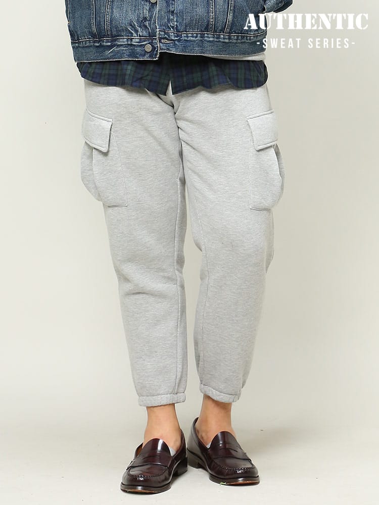 在庫処分 返品交換不可 大きいサイズ メンズ B＆T CLUB (ビーアンドティークラブ) オーセンティックスウェットシリーズ USAコットン 裏起毛 カーゴパンツ