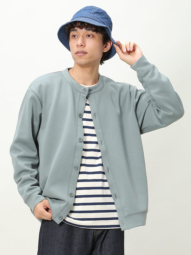 NOTA BENE (ノータベネ) ソフトダンボール クルーネック カーディガン