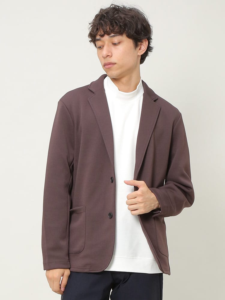 NOTA BENE (ノータベネ) ストレッチ 鹿の子 シングル カットジャケット