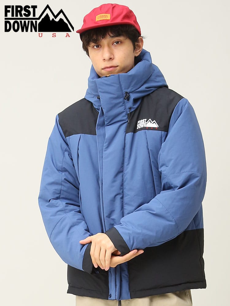 FIRST DOWN USA (ファーストダウンユーエスエー) フード フルジップ ダウンジャケット WRAP DOWN PARKA DICROS MAURI F342520C