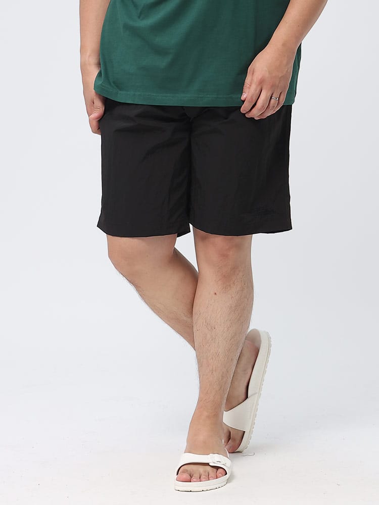 大きいサイズ メンズ FIRST DOWN USA (ファーストダウンユーエスエー) ナイロン ウエストコード ショートパンツ