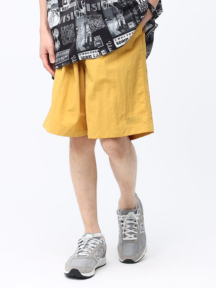 FIRST DOWN USA (ファーストダウンユーエスエー) ナイロン ショートパンツ COZY SHORTS TASLAN NYLON